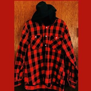 Flannel Hoodie- Lumber Jack